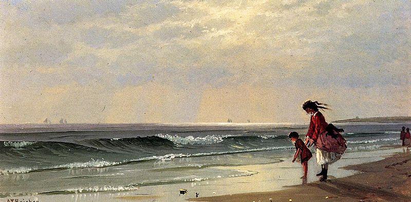 Alfred Thompson Bricher At the Shore oil painting picture
